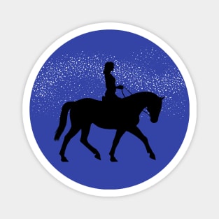 Lispe Horseback Rider Starlight Swoosh Magnet